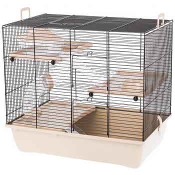 Jaula para hámster Inter-Zoo Pinky 3 Zinc Beige