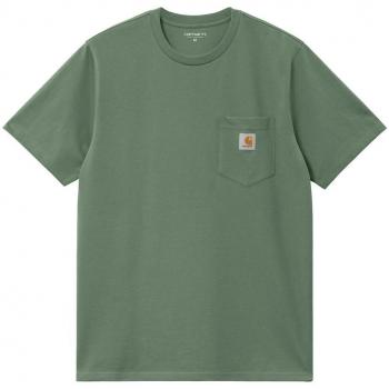 Camiseta Carhartt S/S Pocket para Hombre en Color Verde - Edición de Manga Corta