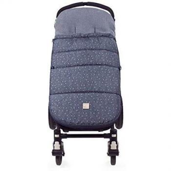 Walking Mum. Saco silla de paseo Dreamer. Funda para silla de paseo. Uso universal y compatible con la mayoría de los coches y portabebés. Color Azul/Estampado de estrellas. Medidas 50 x 3 x 88 cm