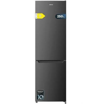 Frigorífico Combi Cecotec Bolero CoolMarket 250L Inox Gris Oscuro, Total No Frost, Clase D, Compresor Inverter Plus, Multi Air Flow