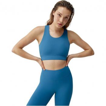 Top de mujer Selma Born Living Yoga - High Support Azul S