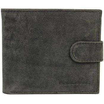 Bouletta Hombres, hecho a mano piel Monedero tarjeta monedero cartera monedero Tarjetas Funda Wallet - cazador gris Vintage