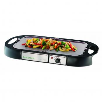 Oster CKSTGR3008-050 - Plancha de asar, cerámica plegable