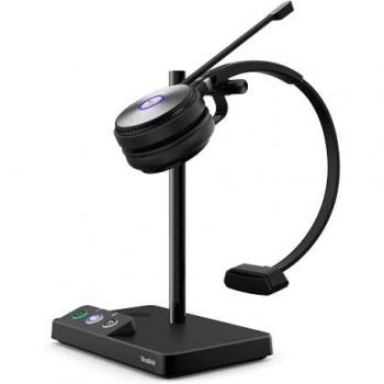 Diadema Inalámbrica Mono Yealink WH62 para Teams - Sistema de Audioconferencia Personal con Base MicroUSB, Color Negro