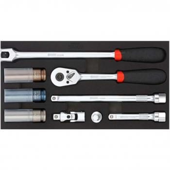 Inserto para carro de herramientas SONIC 300908 - Módulo herramientas con compartimentos organizadores, fabricado en plástico resistente, diseñado para facilitar el almacenamiento y acceso a herramientas, compatible con carros de herramientas estándar
