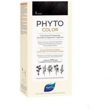 Color: Permanent Hair Dye by PHYTO Shade: 1 Black
