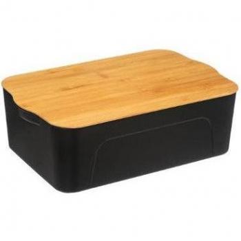 Caja de plástico con tapa de bambú 13,5 litros - 5five