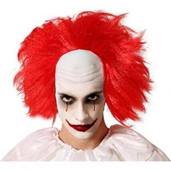ATOSA peluca halloween payaso naranja calvo