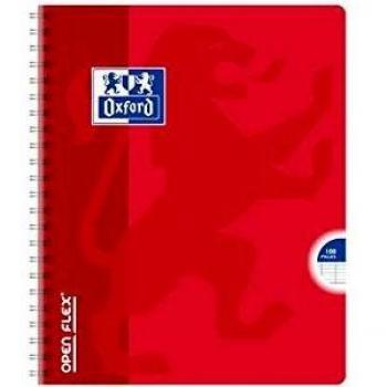 Cuaderno Espiral Oxford Openflex A4, 180 Páginas, Seyès, Indestructible, Cubierta de Polipropileno