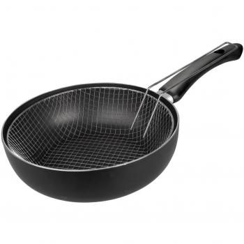 Ibili Sarten Freidora Inducta 18 cm, Aluminio, Negro