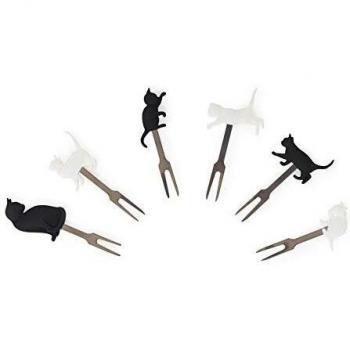 Set de 6 Mini Tenedores para Aperitivo Meow Legami