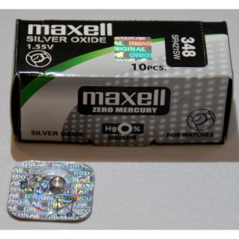 Pilas de óxido de plata Maxell SR41SW - Paquete de 10