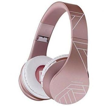 PowerLocus P1 – Auriculares Bluetooth inalambricos de Diadema Cascos Plegables, Casco Bluetooth con Sonido Estéreo con Conexión a Bluetooth Inalámbrico y Audio Cable para Movil,PC,Tablet