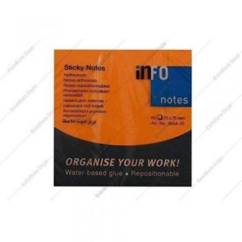InFO Notas reposicionables Brillantes Sticky Notas Negro