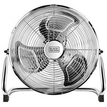 Black+Decker BXEFF120E Ventilador, 120 W, Acero Inoxidable, Metalico