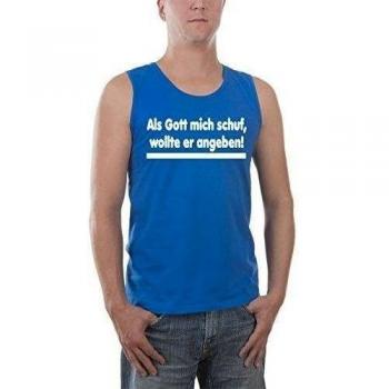 Touchlines Tank Top - Camiseta Hombre, color azul, talla XL
