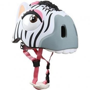 Abus Crazy Safety Zèbre - Casco de ciclismo infantil, color blanco