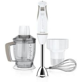 Taurus  Bapi 600 Plus - Batidora Picadora 600W, 10 Velocidades, Blanca, V.Metalica, Acc.Jarra Picadora, Batidor Emulsionador, Tamizador