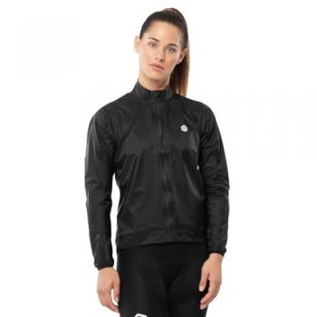 Chaqueta de lluvia para ciclismo mujer J2 Troumouse Siroko Negra