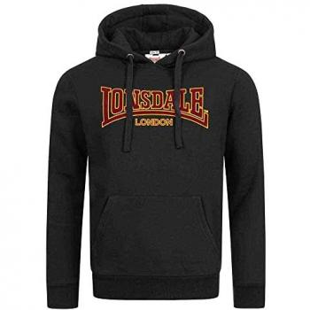 Sudadera con Capucha Lonsdale Classic LL002 Negra XL Hombre
