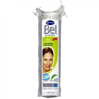 Bel Premium Pads with Aloe Vera/Provitamin B5, Small Round, Pack of 75, Flower Embossing