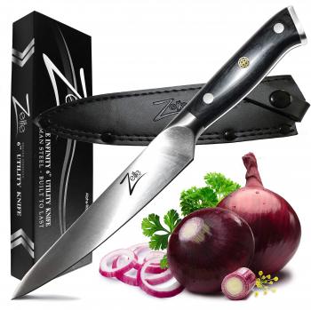 Cuchillo multiusos de 6 Zelite Infinity by Klarstein Alpha-Royal en acero inoxidable 56 HCR