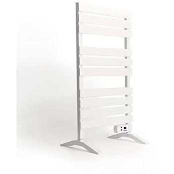 Toallero eléctrico de suelo y pared 500W con patas, temporizador y pantalla LCD - Calefactor y secador de toallas WARM TOWEL