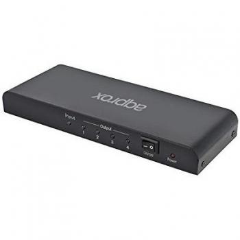 Approx APPC31 - Kit de 4 Puertos HDMI Splitter 1080P, Color Negro