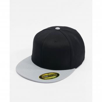 Gorra Fitted Premium 210 Dos Tonos Negro y Gris para Adulto