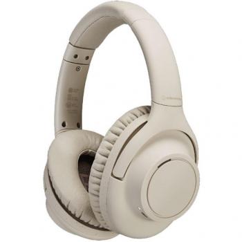 Audio-Technica ATH-S300BT Wireless Noise Cancelling Headphones - Beige