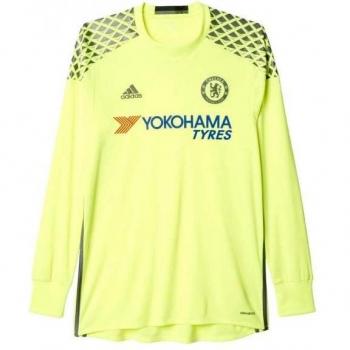 adidas Chelsea FC 2015/16 Gk Jsy 16 - Camiseta portero para hombre, color amarillo / rojo, talla L