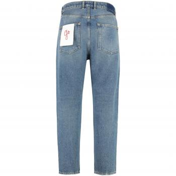 Golden Goose Men's Happy Straight Leg Jeans in Denim | Size 33 | GMP00596P000621 Color 50100