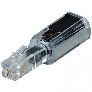 Hama Anti-Torsión Adaptador Negro Transparente