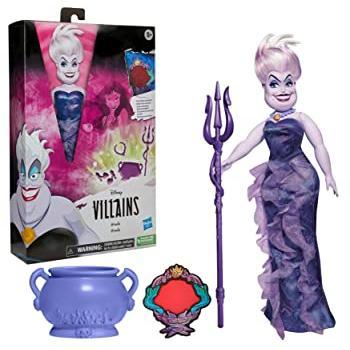 Disney Villains Ursula Fashion Doll Playset with Accessories and Removable Clothes for Kids 5 Years Old and Up