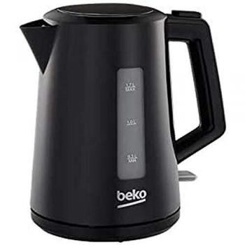Hervidor Eléctrico Beko WKM4226B 1.7 L 2200 W Negro con Resistencia Oculta y Filtro Antical