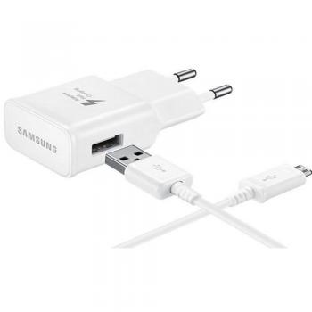 SAMSUNG EP-TA20EWEUGWW 2A - Adaptador más cable micro USB Blanco
