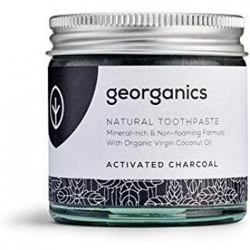 georganics Remineralizante Natural Aceite Coco Orgánico Pasta de dientes 60 ml - Activado Blanqueamiento Carbón