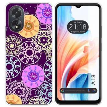 Funda de Silicona Radial para Oppo A18 con Dibujos