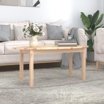Mesa de salón de madera maciza de pino 110x55x45 cm