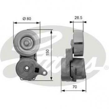 Tensor de correa, correa poli V DriveAlign® GATES T38413 - Polea tensora para correas de distribución y poli V, fabricada por GATES, modelo T38413