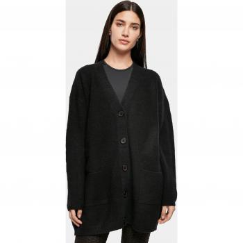 Urban Classics Women's Chunky Fluffy Knit Cardigan - Black - XS to 5XL
