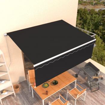 Toldo retráctil manual antracita 4x3 m