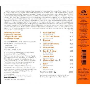 Braxton Anthony / Eight + 1 Tristano - Anthony Braxton