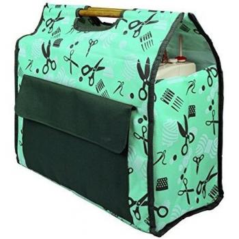 Bolsa para Máquina de Coser KLEIBER Turquesa/Gris, Tamaño: 43 x 41 x 21 cm