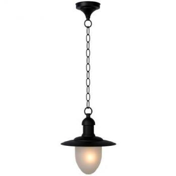 Lámpara colgante exterior Aruba, negra, E27/60W, IP44, Ø 25 cm