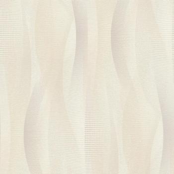 Rasch Basic Waves Non-Woven Wallpaper 651515, Beige, 0.53 x 10.05 m
