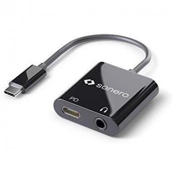 Convertidor Premium USB-C a Jack 3.5 mm con Power Delivery (PD) - Sonero UA200