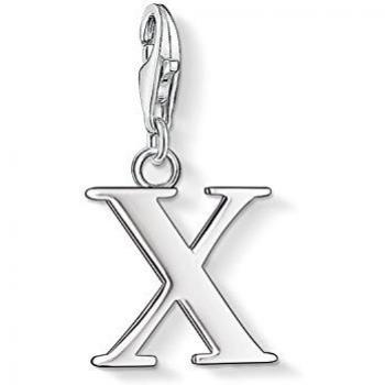 Colgante Charm de Plata Esterlina Letra X Thomas Sabo