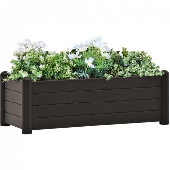 vidaXL Garden Raised Bed PP Anthracite 100x43x35 cm