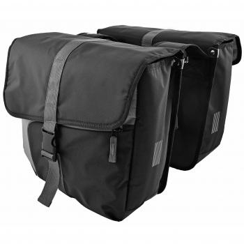 Cordo funda doble Santo, Negro/Gris, 34 x 13 x 38 cm, 35 L, 412358
